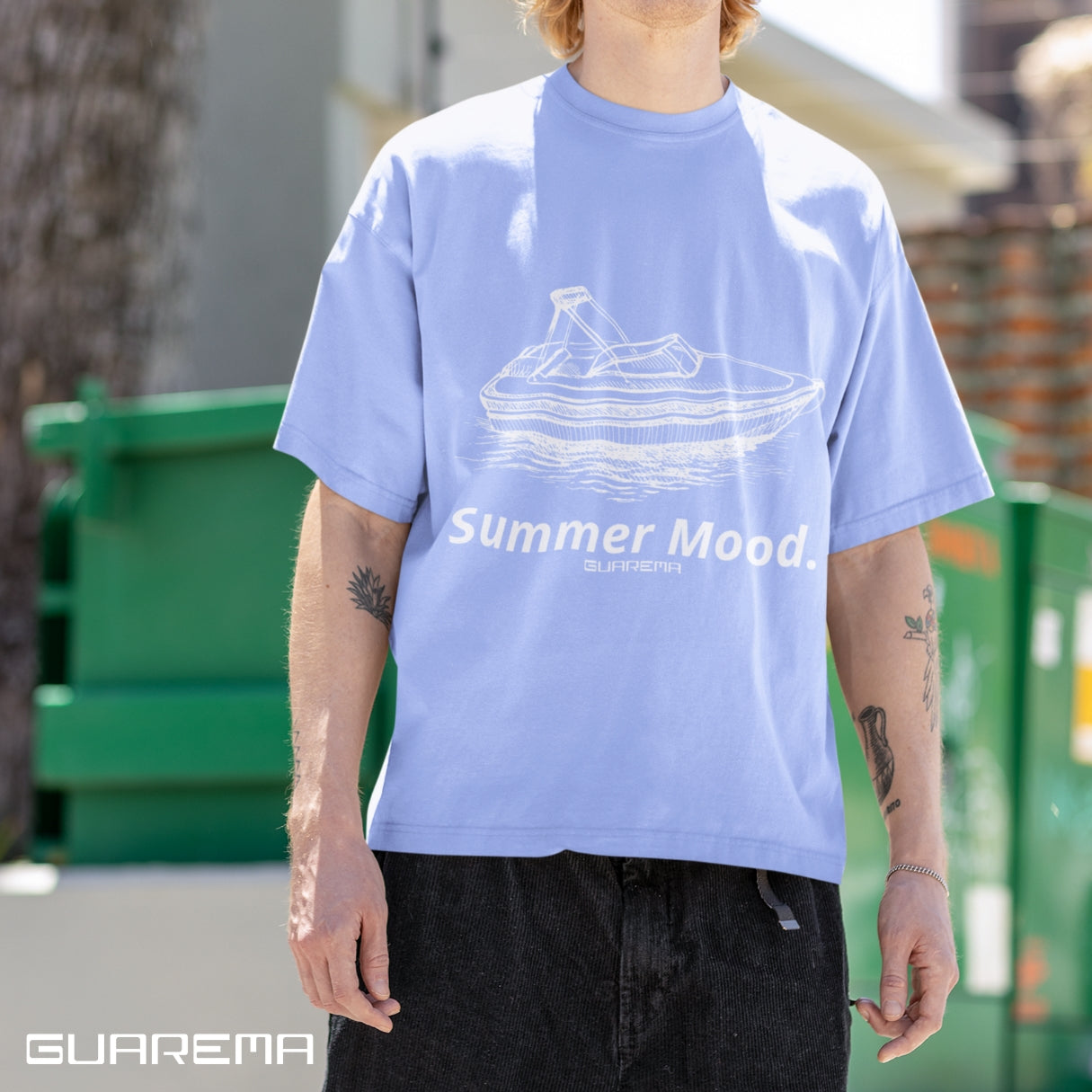 Summer Mood T-Shirt, Relaxed Fit Tee.