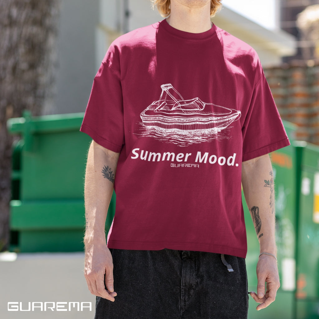 Summer Mood T-Shirt, Relaxed Fit Tee.