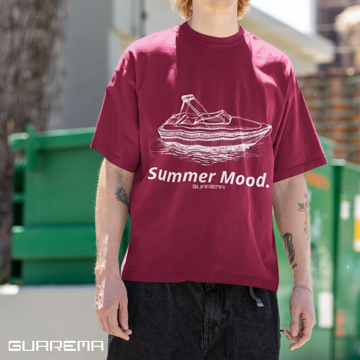 Summer Mood T-Shirt, Relaxed Fit Tee.