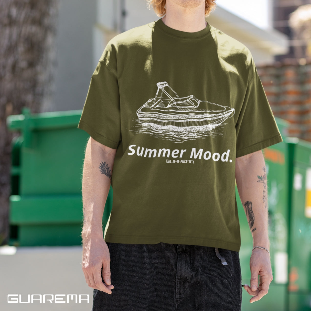 Summer Mood T-Shirt, Relaxed Fit Tee.