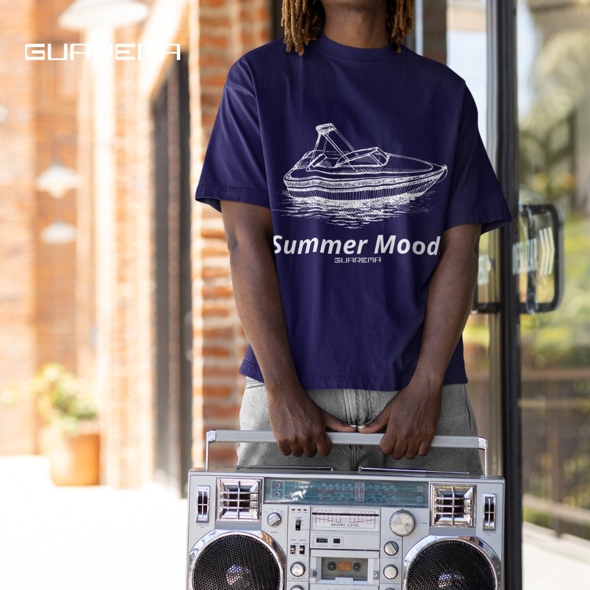 Summer Mood T-Shirt, Relaxed Fit Tee.