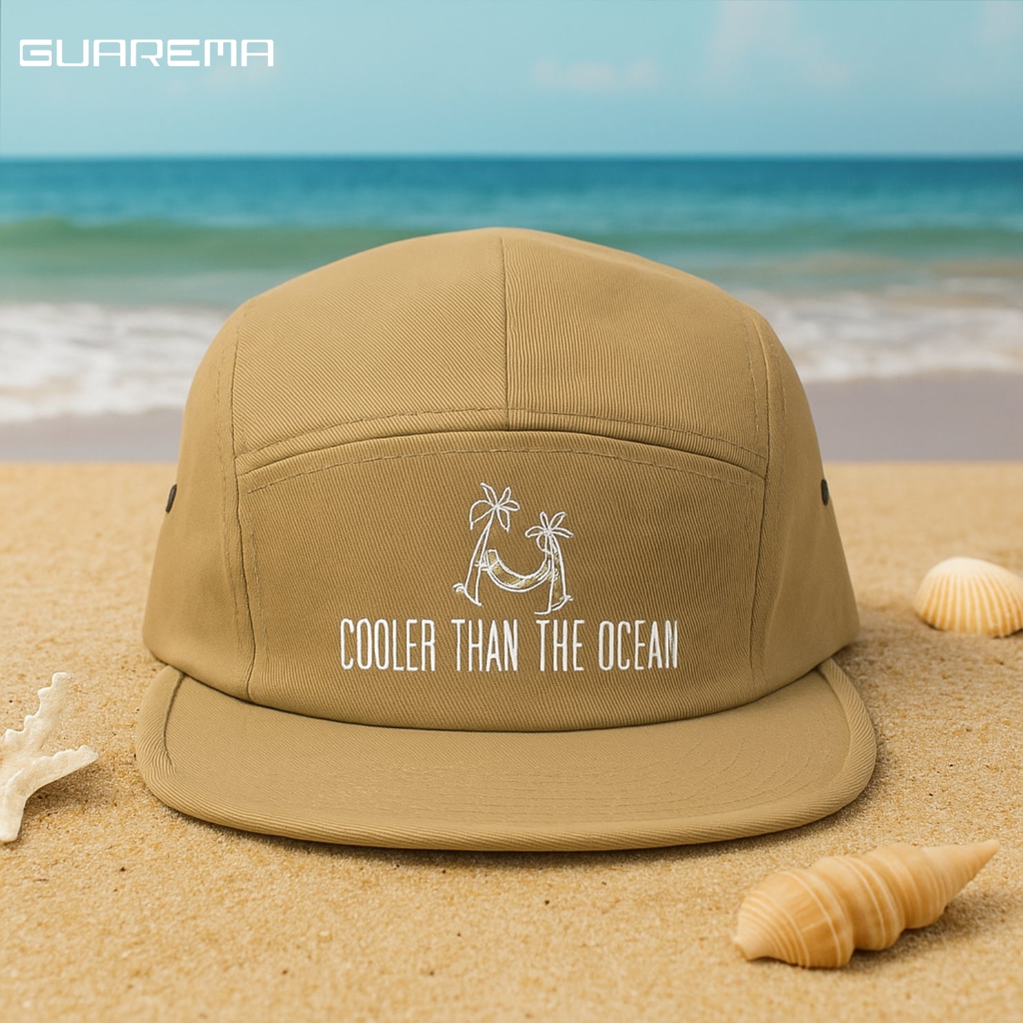 Embroidered 5 Panel Cap